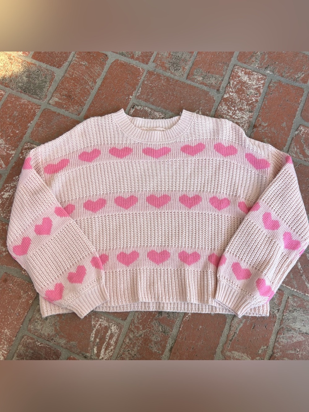 Jessica Simpson Knit Heart Sweater Size S